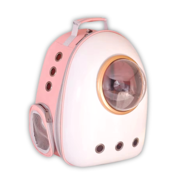 Рюкзак-переноска для тварин Space Capsule Рожево-білий